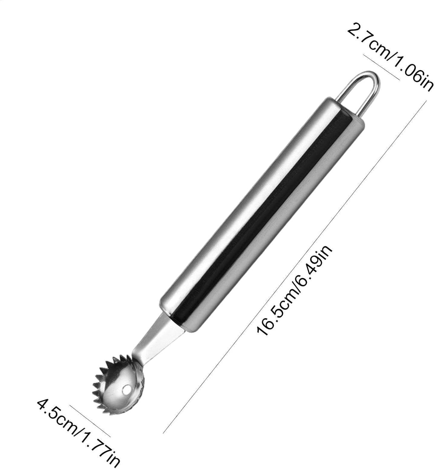 Strawberry Stem Remover Tool â€“ Stainless Steel Tomato Corer & Vegetable Fruit Stem Remover, Portable Kitchen Gadget | Easy-to-Use Remover for Fresh Produce, Ideal for Quick Food Prep