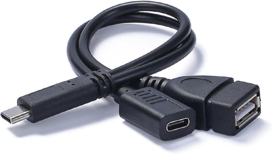 NSDSW USB C Adapter and Charging Cable for Live Streaming and 10W Charging On Tablets and Smartphones 20CM/7.87inch