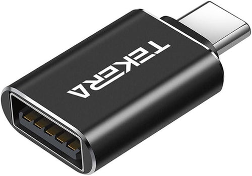 TEKERA USB C to USB Adapter, 10Gbps USB C to USB Adapter USB C 3.2 Gen 2 Male to USB A Female OTG Adapter Compatible with iPhone 15 16/Samsung/MacBook Pro/Air/iPad Pro,Thunderbolt 4/3 (1 Pack)