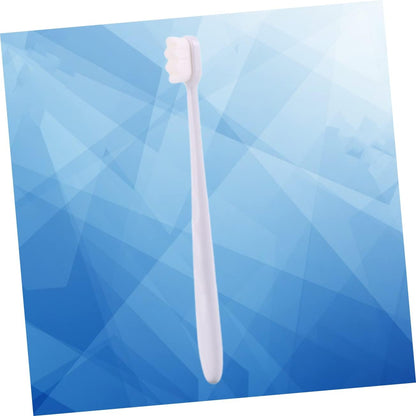 Baluue Micro-nano Soft Bristle Toothbrush Oral Care Tool White Hair White Handle Ergonomic Design