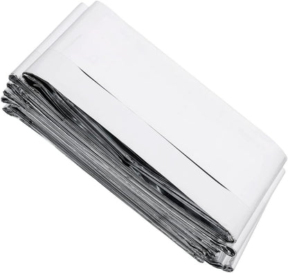 ibasenice 6Pcs Reflective Film Thermal Insulation Blanket Portable Emergency Camping Blanket for Outdoor Survival Hiking First Aid Weather Protection Heat Retention