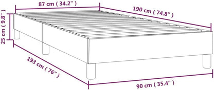 Lechnical Giroletto a Molle Grigio 90x190 cm in Similpelle,Mobili,Letti e Accessori,Letti e telai per Letti