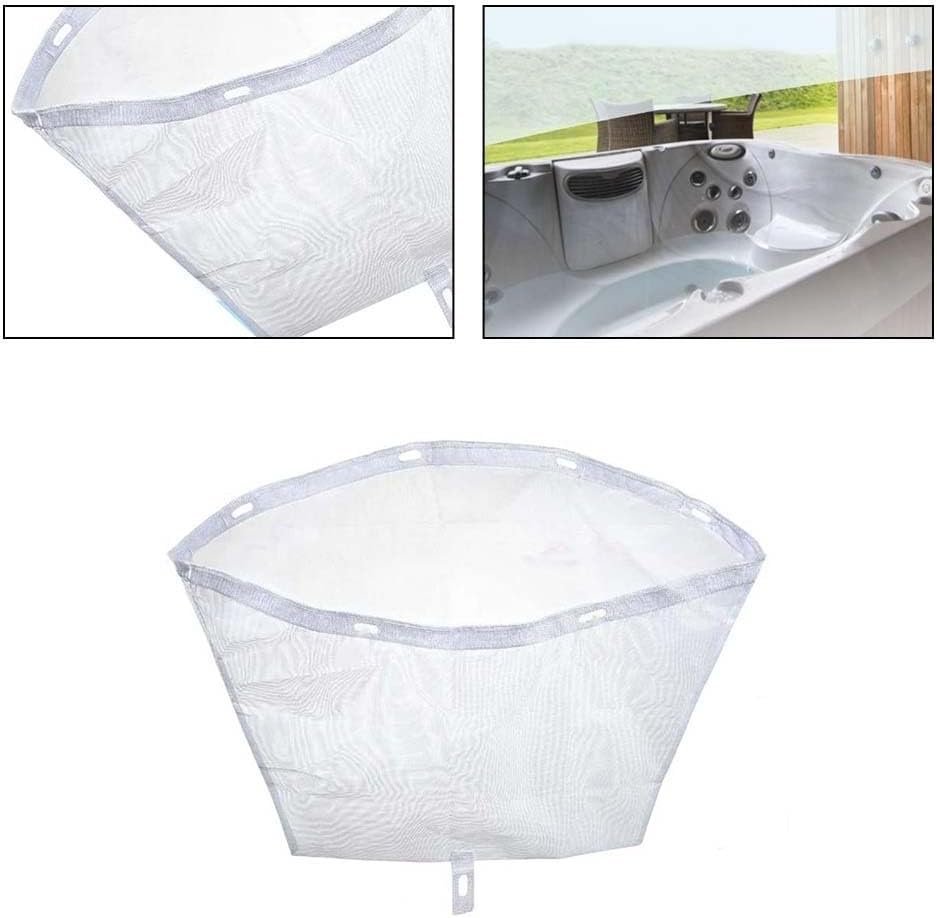Bathtub Filter Bag 6570-392 Wire Mesh Separator with 7 Clip Holes Nylon, Bath Drainage Filter Bag, With 7 Clip Holes, Capture Hair Debris, For Bathtub