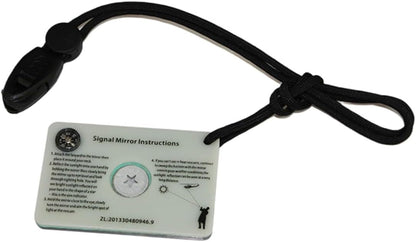 VANZACK 2pcs Retroreflector Survival Emergency Mirror Survival Mirror Reflective Mirror Outdoor Signal