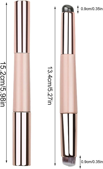 Silicone Lip Brush, Portable Round Head Oil Brush, Soft Makeup Applicator Tool, Multi-Purpose Lipstick Gloss, Essential Makeup Accessories for Daily Use and Travel