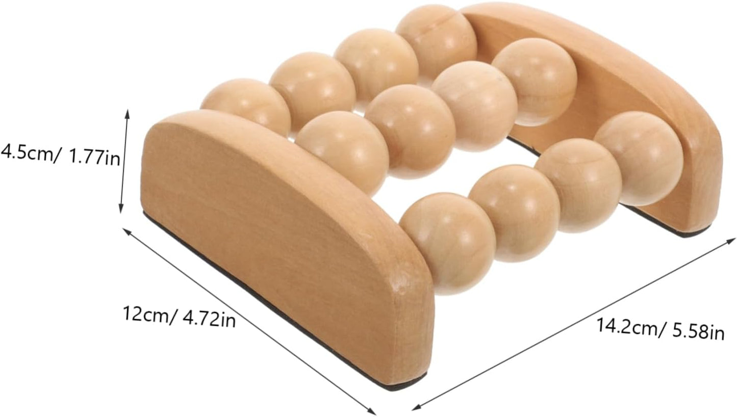 PACKOVE 4 Pezzi massaggiatore massaggiante massaggio schiuma rulli muscoli Collo circolazione Massager a portata di mano per terapia del legno Di legno