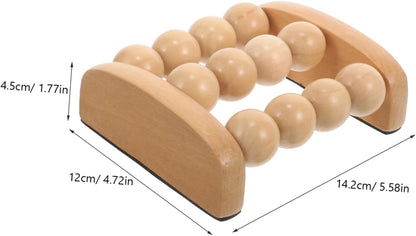 PACKOVE 4 Pezzi massaggiatore massaggiante massaggio schiuma rulli muscoli Collo circolazione Massager a portata di mano per terapia del legno Di legno