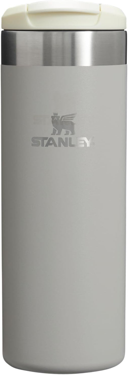 Stanley AeroLight Transit Bottle 16 oz | Locking Drink Through Lid | Leak Resistant Water Bottle or Coffee Travel Mug | Lightweight Insulated Stainless Steel | BPA-Free | Ash
