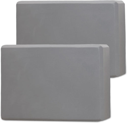 Yoga Blocks, High Density Yoga Bricks 2 Pack, Lightweight EVA Foam blocks for Yoga, Pilates, Meditation - Yoga Accessories for Stability, Balance, Deepen Stretches