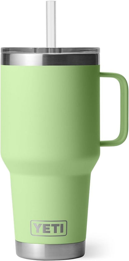 YETI Rambler 35 oz Straw Mug, Vacuum Insulated, Stainless Steel, Key Lime
