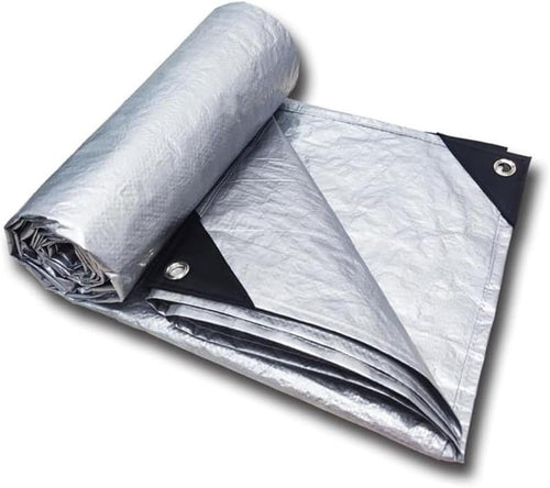 Multipurpose Camp Tarp, Portable Camping Mat, Lightweight Picnic Blanket with Stakes, Double-Sided Waterproof Coating, for Outdoor Picnics (240 X 290cm)