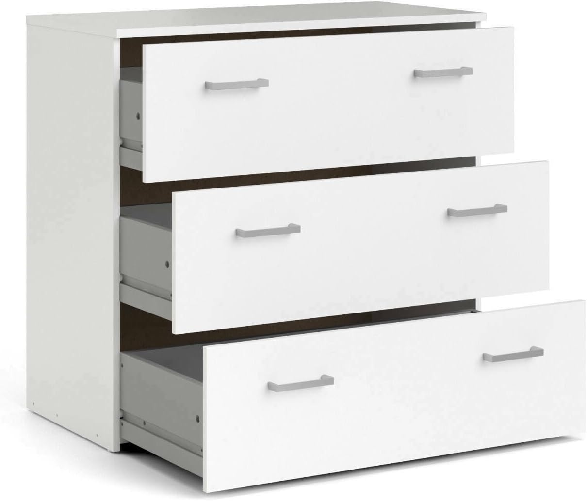 Dmora - Addie Chest of Drawers, Multi-Purpose Settimino, Bedroom Dresser, Cabinet with Drawers, 74 x 36 x H 70 cm, White