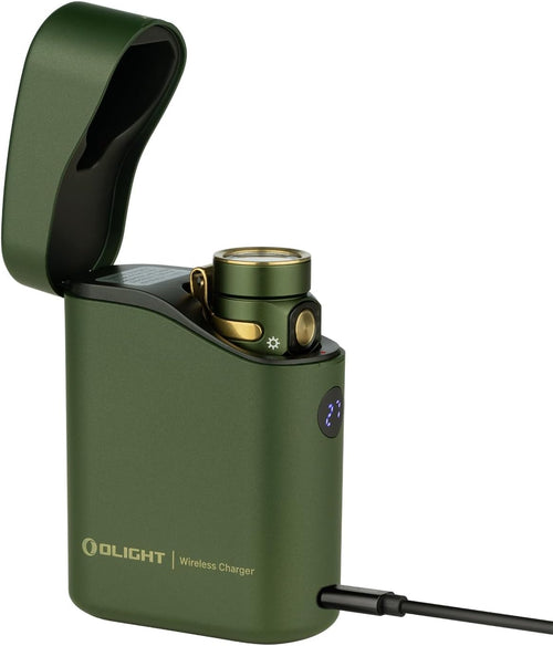 OLIGHT Baton4 Premium Edition Compact Handheld Torch Max 1300 Lumens with Charging Box Pocket-Size for Household and Mountaineering (OD Green)