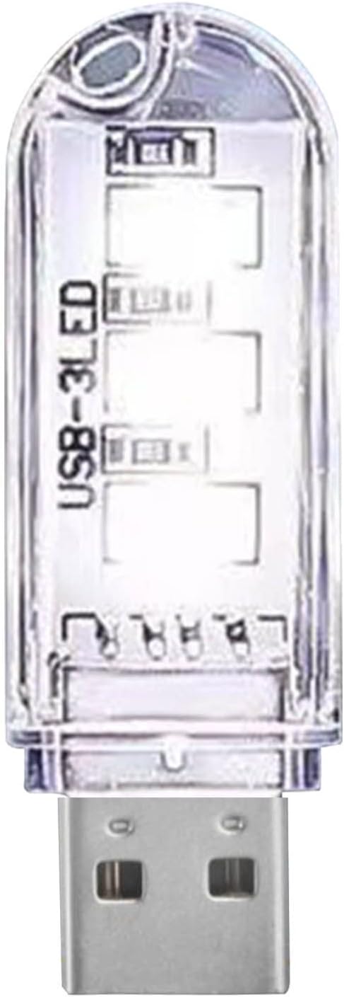 USB Light Bulb, Plug in LED Lamp Car Ambience Light, USE Lights Bulb for Bathroom Car Nursery Kitchen Toilet Pochy