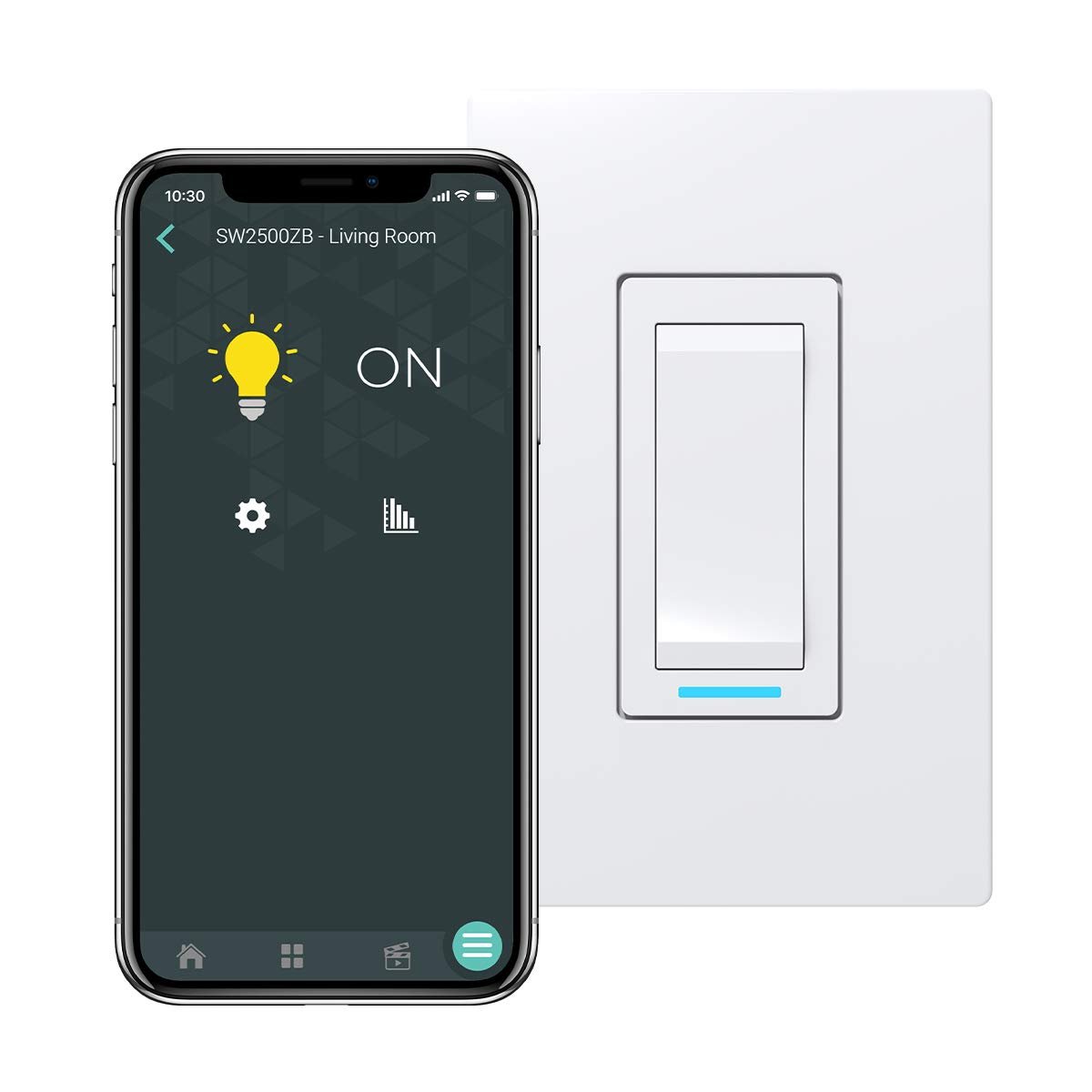 Sinopé Smart Light Switch SW2500ZB (Works with Amazon Alexa) 1800 W - Hub Required