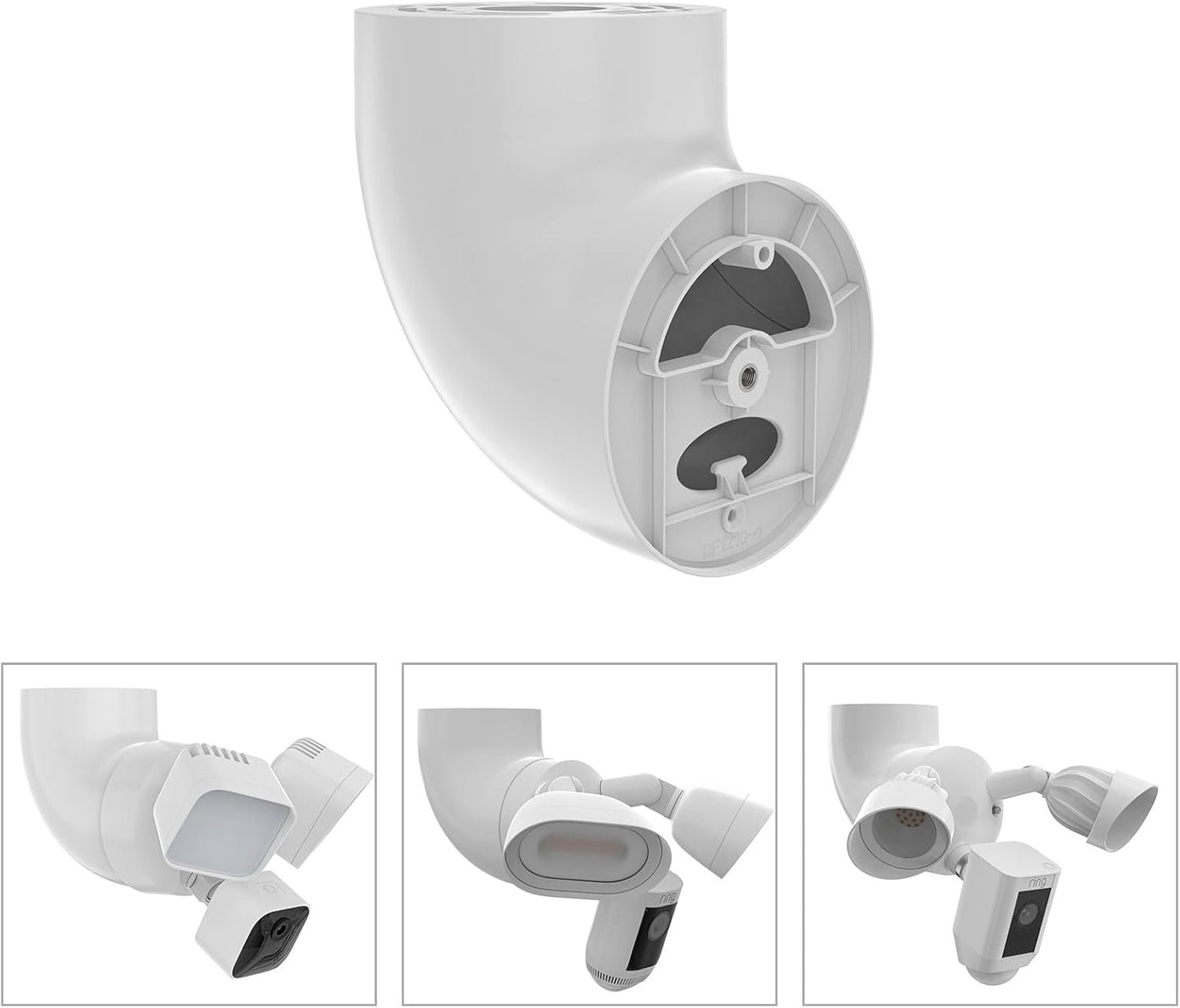 Eave Mount for Ring Floodlight Cam Wired Pro/Plus,Ring Smart Lighting Floodlight Wired, Blink Wired Floodlight Camera &Wyze Floodlight Camera V2/Pro and Roku Floodlight Camera (White)