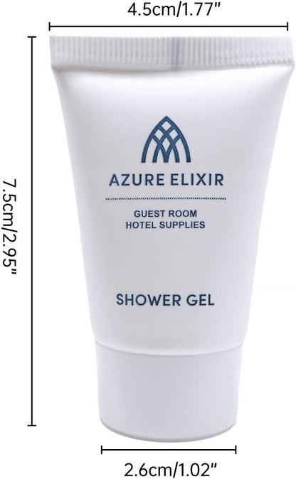 AIMALL 50PCS 25ml Hotel Shampoo, Conditioner, Shower Gel or Body Lotion - Travel Size Guest Room Toiletries with Moisturizing Formula and Refreshing Fragrance