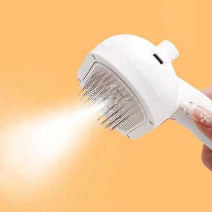 Cats Spray Brush, Multifunctional Dog Massager Brush, 7.48 x 4.33 x 2.68 Inches Ergonomic Design & Comfort, Pet Grooming Steamy Comb for a Pleasant Hygiene Experience