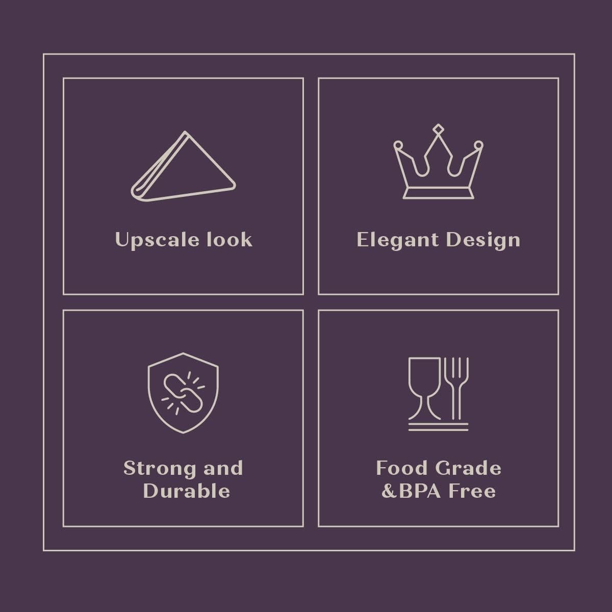 SETUP [300 Count] Disposable Silverware, Silver Combo Cutlery - 100 Forks, 100 Spoons, 100 Knives - Heavy Duty, and Durable Silver Silverware Great for Parties, Events, and Everyday use