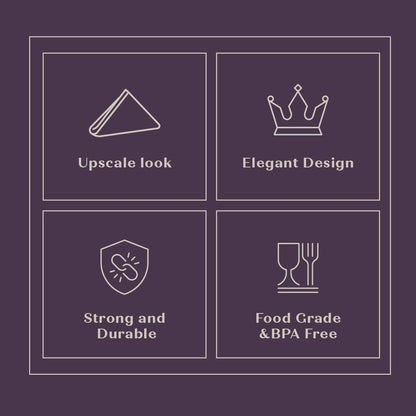 SETUP [300 Count] Disposable Silverware, Silver Combo Cutlery - 100 Forks, 100 Spoons, 100 Knives - Heavy Duty, and Durable Silver Silverware Great for Parties, Events, and Everyday use