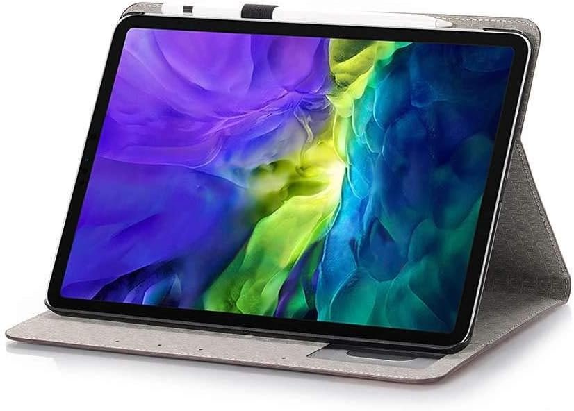 2020 iPad 11 Case,Jennyfly Screen Protector Business Cover with Card Slot & Money Pocket Premium PU Leather Hand Free Stand Cover with Pen Holder for 2020 2nd Gen iPad Pro 11 - Dark Blue