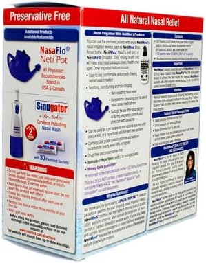 NeilMed Sinus Rinse All Natural Relief Premixed Refill Packets 100 Each (Pack of 3)