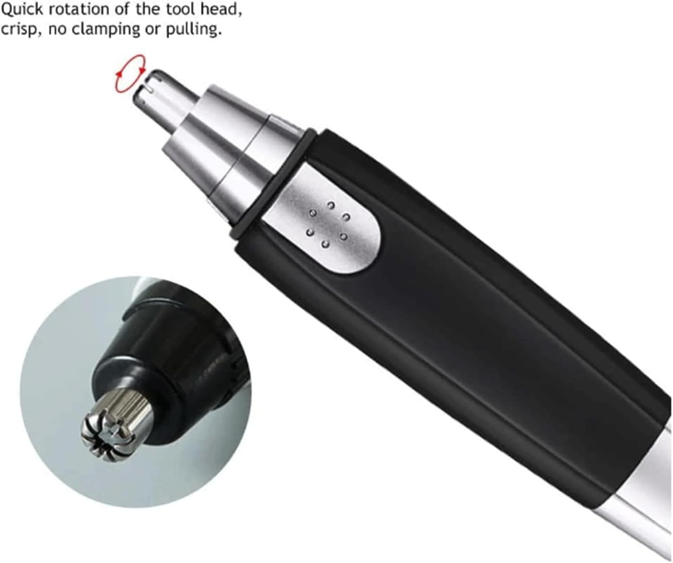 Electric Nose Hair Trimmer, Unisex Nose Hair Cleaning Tool, Black Color Ear & Nose Hair Clipper, Personal Care Tool