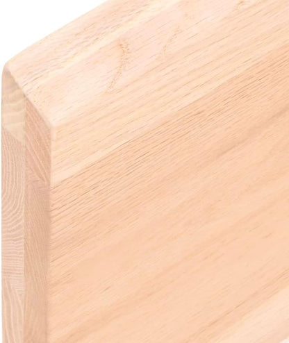 Solid Oak Table Top 60 x 50 cm – Unfinished Wood Replacement for Kitchen Coffee Table, Dining Table, Desk, Gold Countertop – Perfect for DIY Home Projects