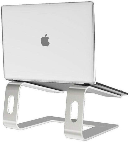 OZSTOCK Aluminium Cooling Stand Elevator Ergonomic for Laptop MacBook Ergonomic Cooling Riser with Height Adjustable, Anti-Slip Rubber Pads - Portable Detachable Computer Stand for Desk