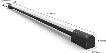 Philips HUE White & Color Ambiance Play Gradient Light Tube Compact, Color Changing, Bluetooth & Zigbee Compatible, Voice Activated with Alexa, HomeKit & Google Assistant, Music Sync, Black