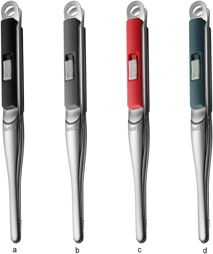 kesurpae Clip per Alimenti Morsetto per Dessert Pinza per Barbecue Utensile da Portata seghettato Gadget da Cucina Resistenza al Riscaldamento Addensare Universale, Blu