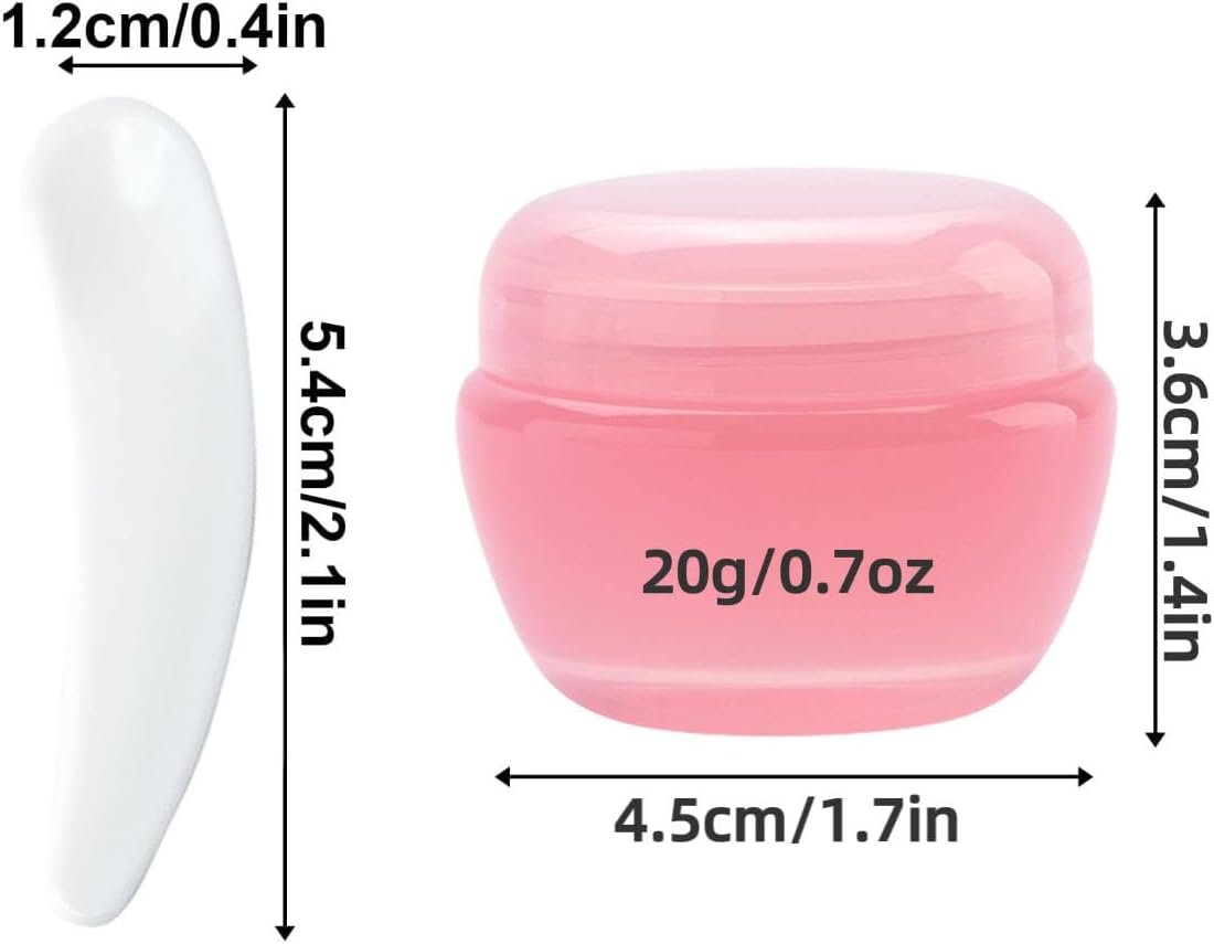 Travel Containers, 20 Gram Travel Accessories Bottles Containers for Toiletries, Cosmetic,Face Body Hand Cream, Lotion,Makeup,21 Pieces
