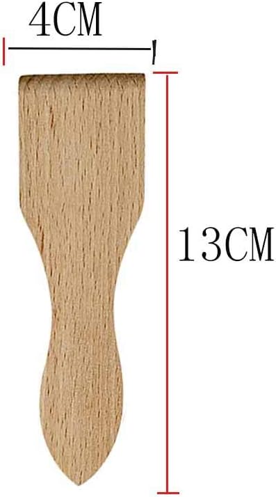 Wooden Raclette Spatula for Non-stick Pans | Baking Utensils Set | Kitchen Tools & Gadgets - Great Bakeware for Cooking (Set of 8)