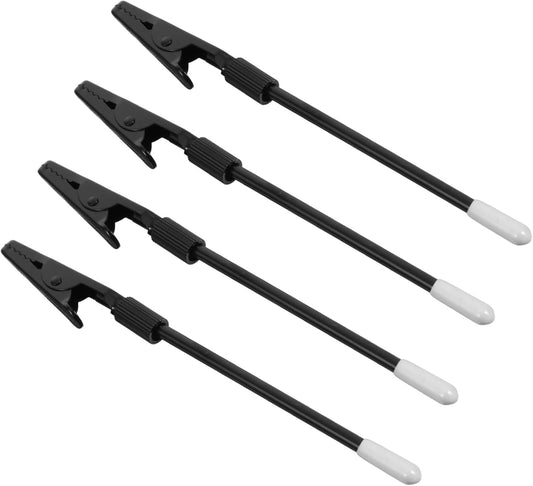 Gatuida 4PCS Metal Wire Alligator Clip Long Tailed Photo Holders for Cards Memos DIY Note Clips for Crafts Workspace Organization