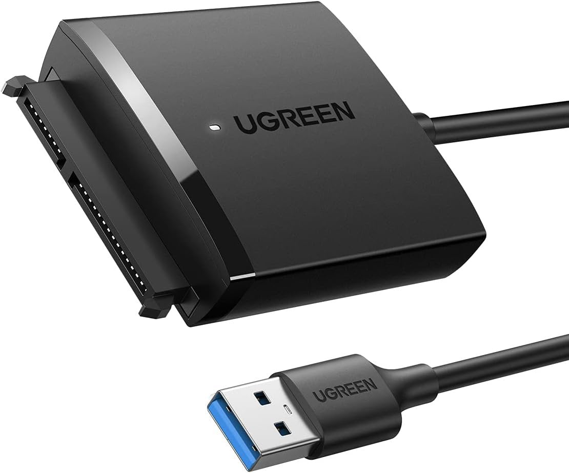 UGREEN SATA III to USB 3.0 Adapter Cable with UASP Converter for 2.5" 3.5” Hard Drives Disk HDD and Solid State SSD