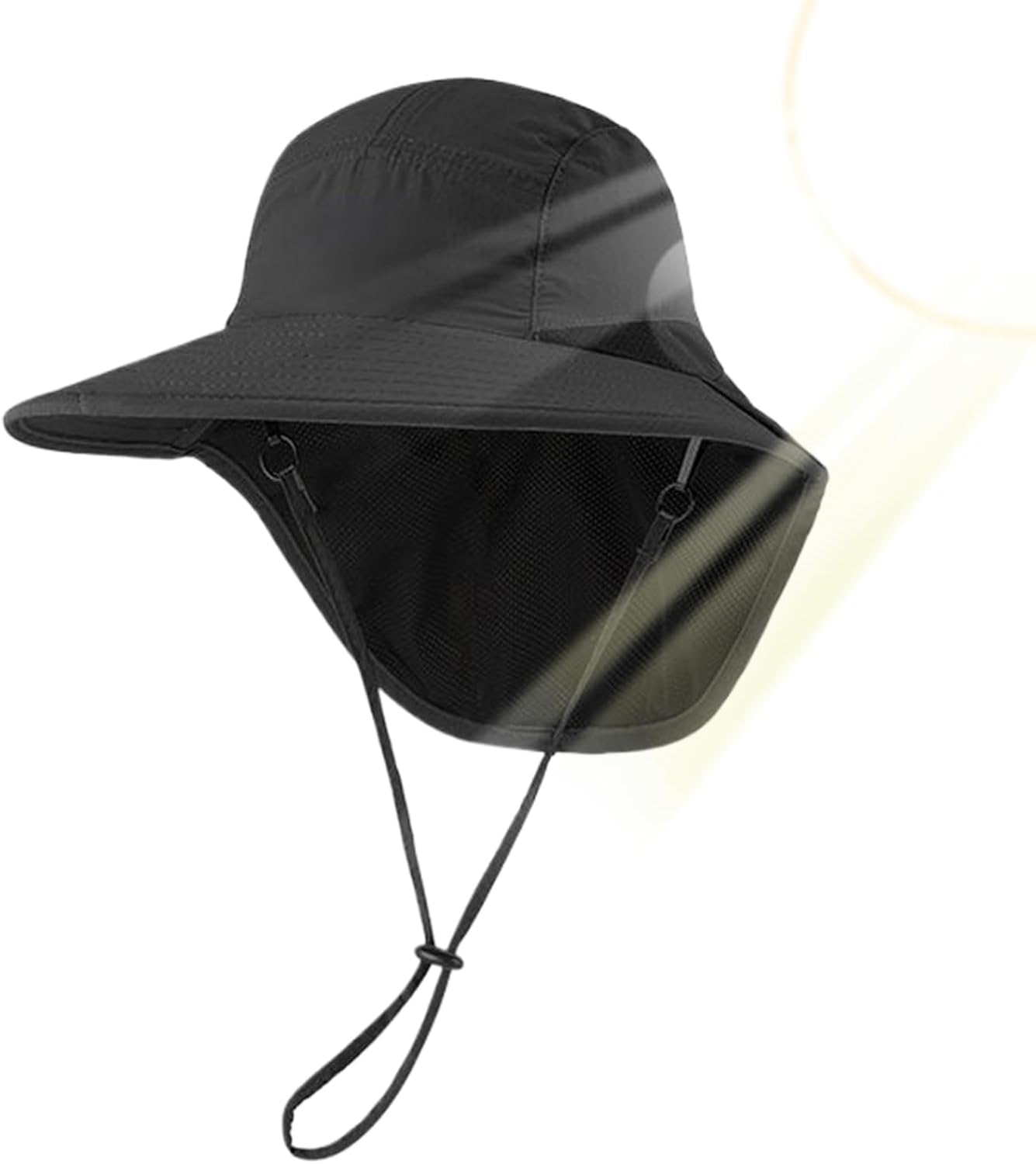 Sun Protection Hat, Adjustable UV Bucket Cap with Neck Flap, Breathable Cooling Hiking Hat for Men Women, Outdoor Gear for Fishing, Camping, Running, Travel, Garden Work