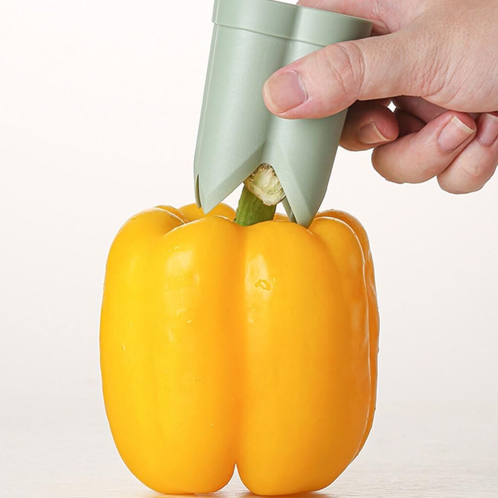 lopituwe Gadget per Utensili da Cucina semplici Realizzati in ABS per Una Facile rimozione dello Stelo Facile da ruotare e Tirare Semplicemente per Rimuovere efficacemente Gli steli, Verde