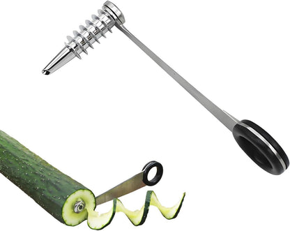 Vegetable Spiralizer - Spiral Vegetable Slicer Spiralizer,Stainless Steel Kitchen Tools for Snack Fruit Carrot Radish Zucchini Veggie