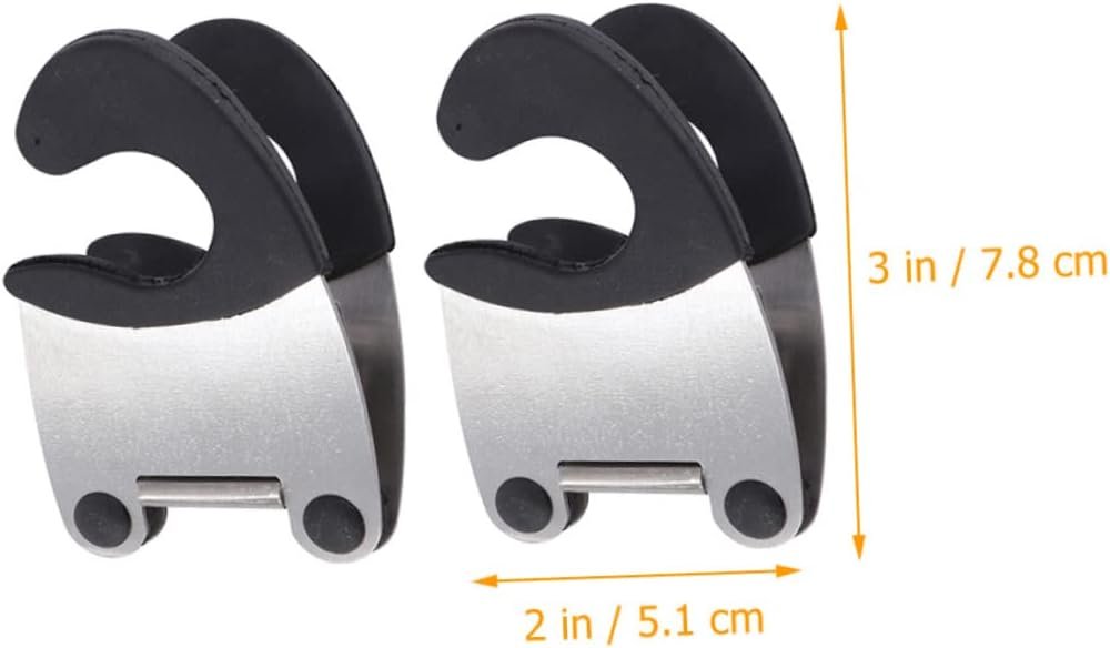 4Pcs Anti-Scald Side Clip Pot Spoon Holder Clips Pot Clips Silicone Ladle Holder Kitchen Spoon Holder for Pot Spoon Rest for Home Pot
