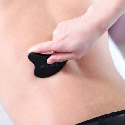 STICKON Bian Stone Gua Sha Scraping Massage Tool myofascial release tools for Soft Tissue Therapy and Reduce Back, Legs, Arms,Shoulder Muscle Pain
