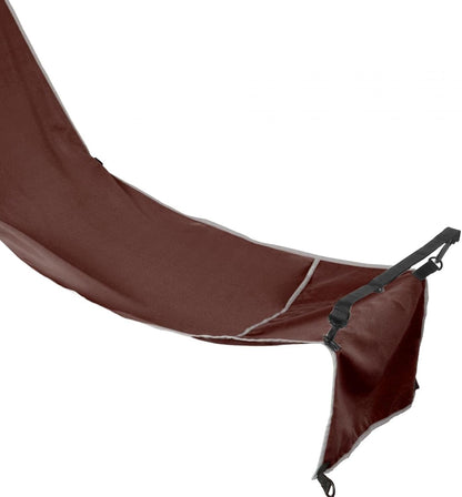 koolsoo Airplane Seat Extender, Portable Travel Airplane Footrest, Adjustable Airplane Footrest Hammock, Toddler Airplane Flights Seat Extender for Travel Trains Leg Rest Lie Down, Dark Brown