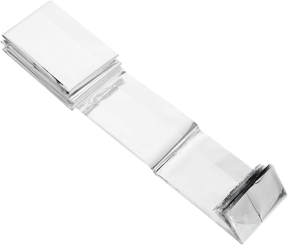 ifundom 6Pcs Emergency Survival Blanket Outdoor Rescue Thermal Blankets for Camping Hiking and Emergency Use Lightweight Reflective Material for Cold Weather Protection