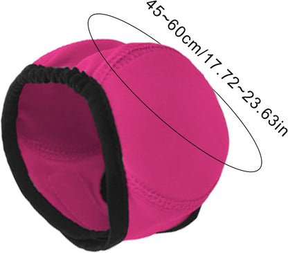 Dog Ear Covers, Puppy Snood Wrap, Bath Grooming Protector, Cloth Washable Pet Headwear, Shower Swimming Ear Guard, Medium Large Fit, Sturdy, Home Use Hygiene