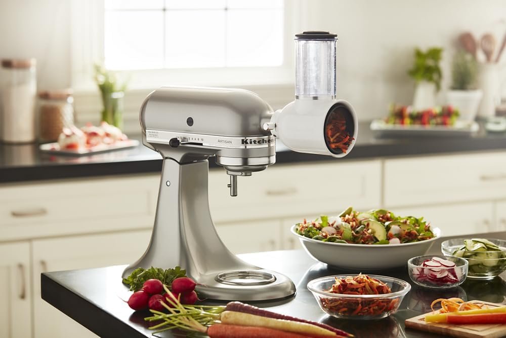 KitchenAid Fresh Prep Slicer/Shredder Attachment, KSMVSA, White