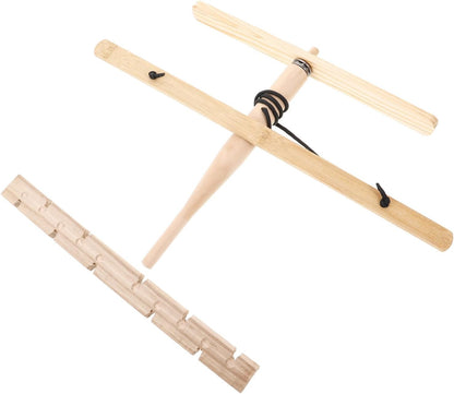 Toddmomy 1 Set Outdoor Survival Tool Wooden Fire Drill Kit for Camping Hiking Learning Skills Portable Lightweight for