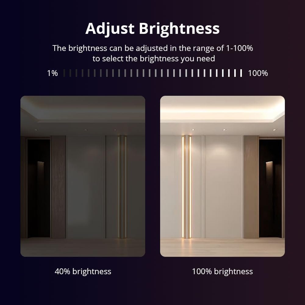 Matter WiFi Smart LED Light Strip Driver RGBCW/CW Smart LED Controller, Support Alexa Google Home App Homekit Control, 2.4G Hz WiFi Only (RGBCW)