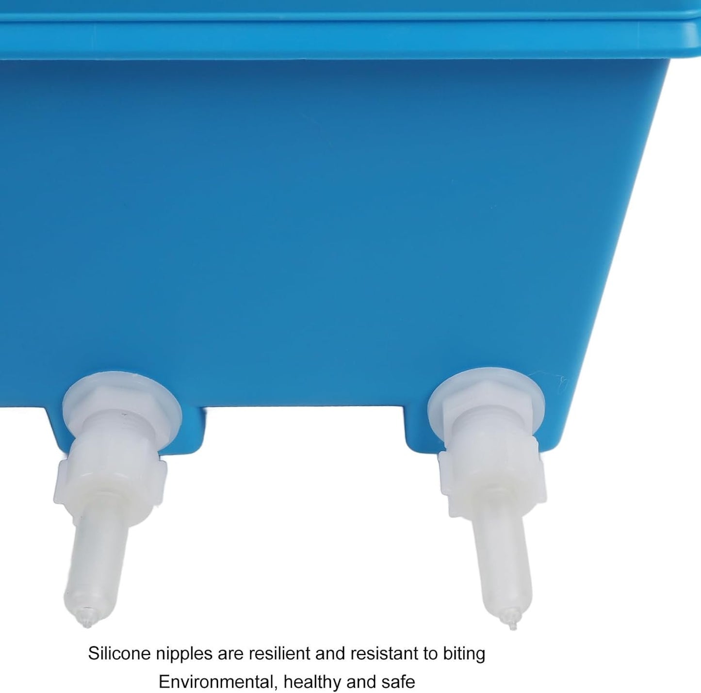 Silicone Lamb Drink Feeder, Farm Livestock Breeding Feeder, Vertical Type Calf Feeding Bottle with 5 Nipples Wall Mounted 8L Livestock Milk Feeding Bucket for Nursing Animal Lamb