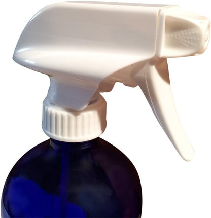 New Recipes 16 oz. Blue Glass Spray Bottle for DIY Cleaning with Essential Oils; 5 Non-Toxic, All-Natural Homemade Cleaning Recipes Printed Right on The Side. Durability Guaranteed. Made in USA.