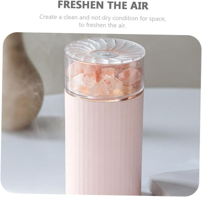 Luxshiny Chic Salt Stone Design Humidifier Portable Aroma Diffuser Charging for Home Aromatherapy and Air Humidity Control