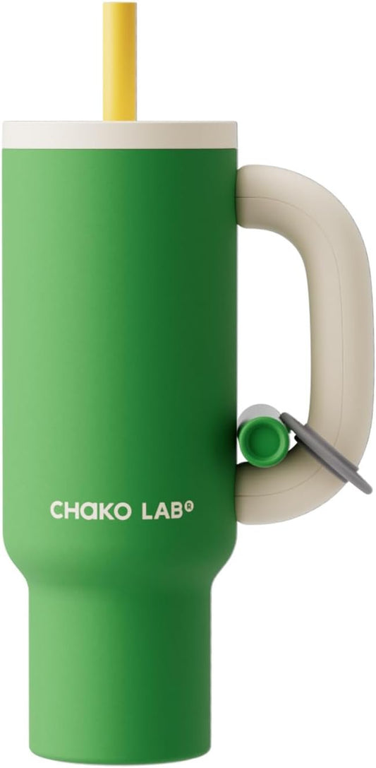 CHaKOLAB BaWangCup insulated water bottle drinkware green＆white tumbler 1000ml